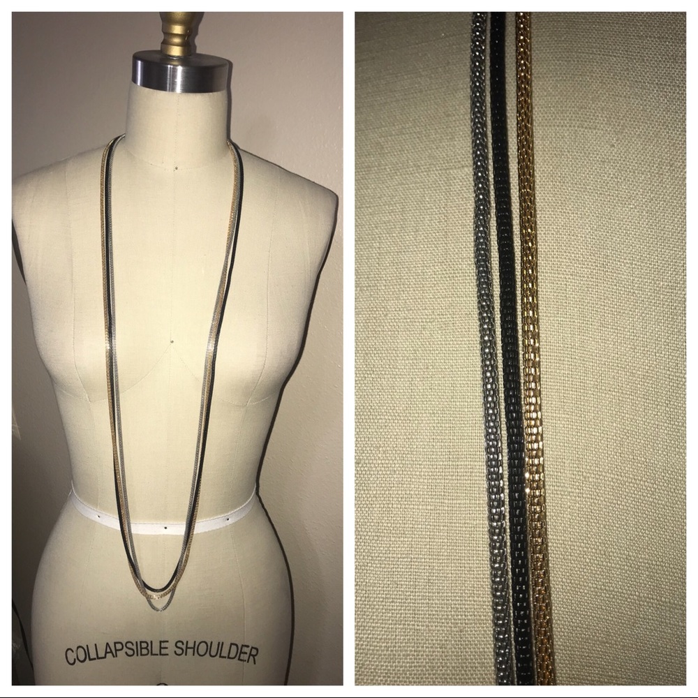 Tri colored rope necklace - Picture 4 of 4